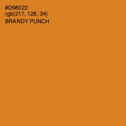 #D98022 - Brandy Punch Color Image
